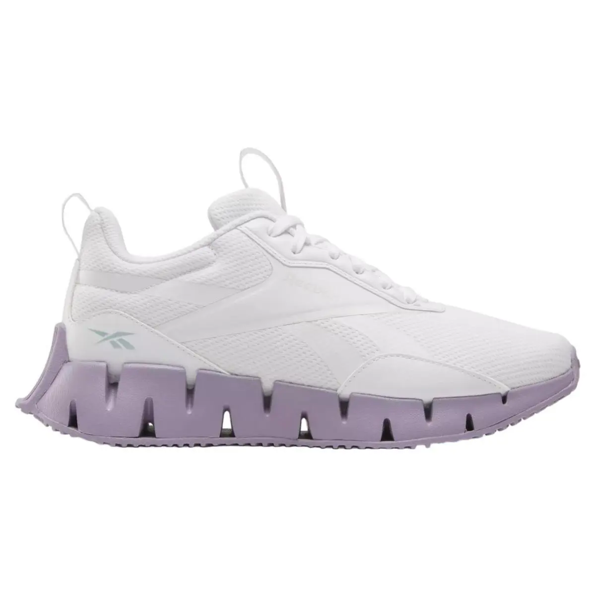 100201590 Womens Reebok Zig Dynamica Str - White/Barelygrey/Duskpurple