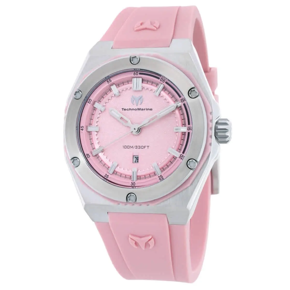 Technomarine Coral Quartz Pink Dial Ladies Watch TM-416053 by TechnoMarine
