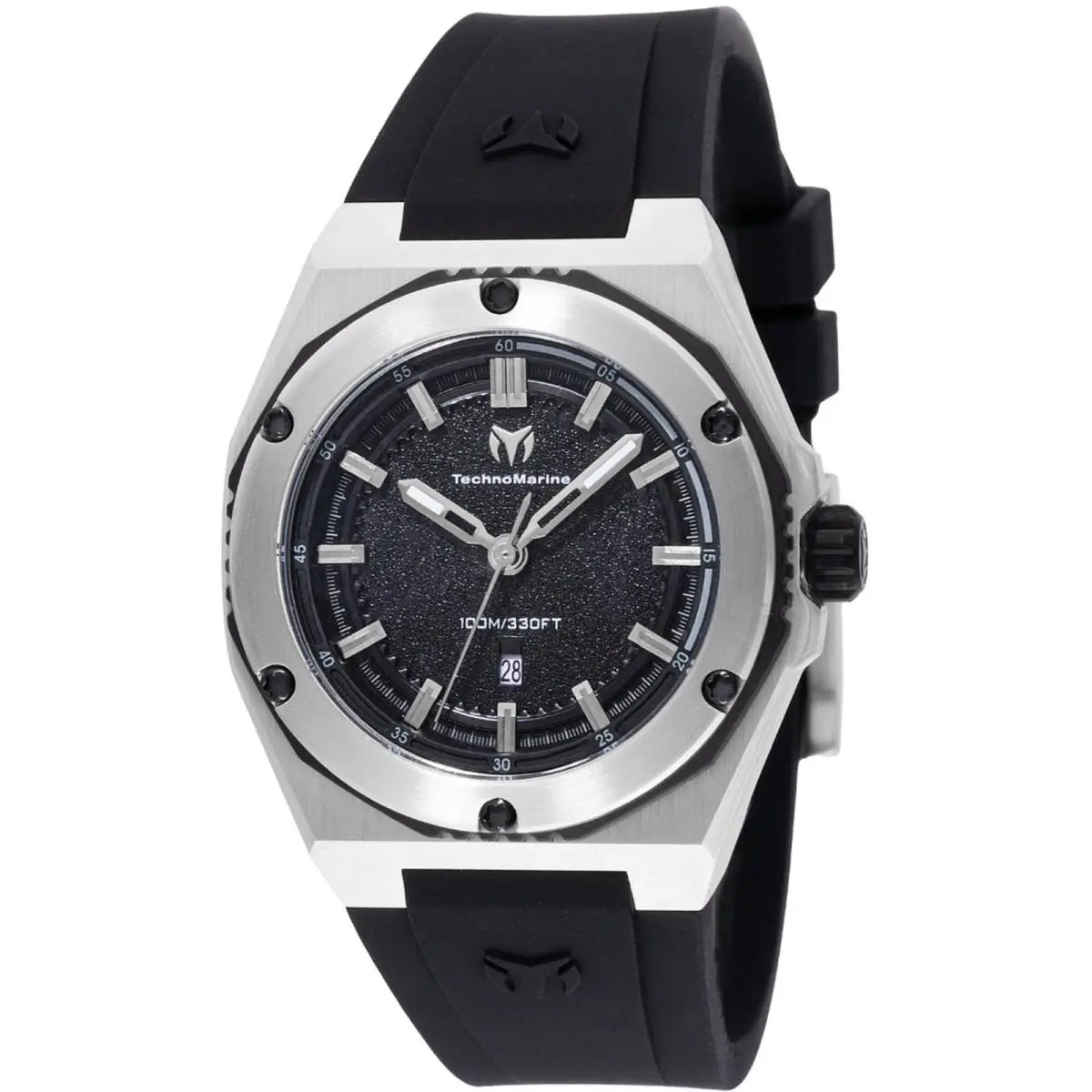 Technomarine Women`s Watch Coral Legacy Black Silicone Rubber Strap TM-416050 by TechnoMarine