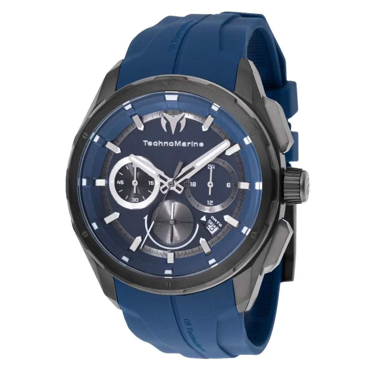 Technomarine Ocean Nomad Men’s Watch 43mm Silicone Band-navy Blue TM-318103