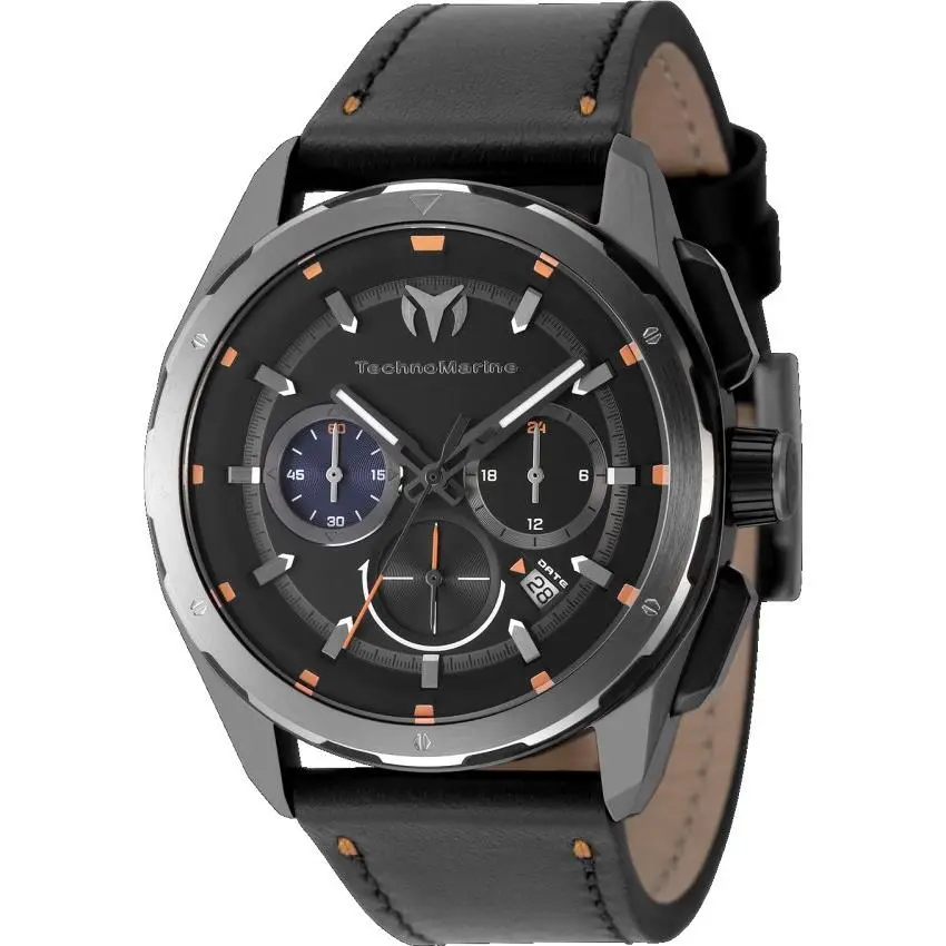 Technomarine Ocean Nomad Men`s 43mm Silver Dial Gold Chronograph Watch TM-318093 by TechnoMarine