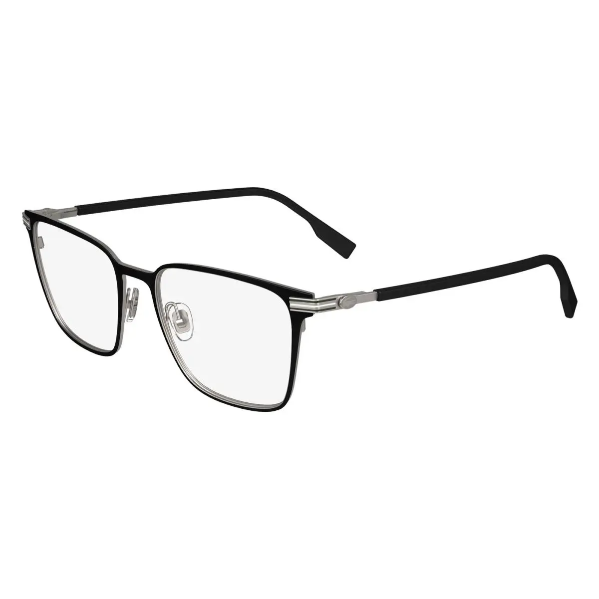 Lacoste L2301 002 Eyeglasses Men`s Matte Black Full Rim Rectangle Shape 53mm