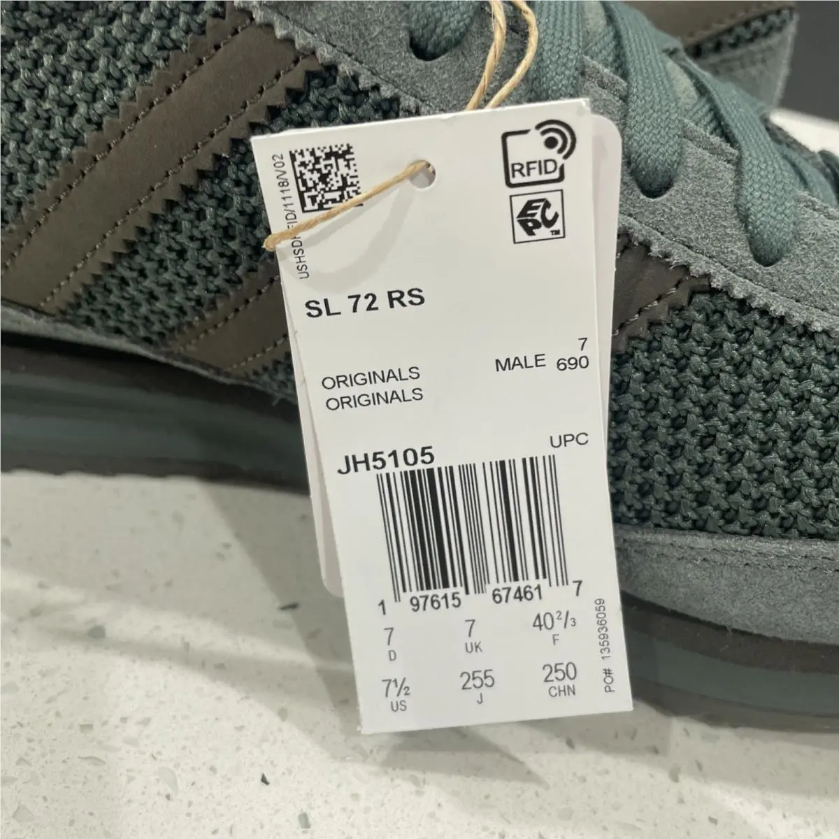 Adidas shoes - adidas SL 72 RS - JH5096 - Green (UPC: 197615674617) 8