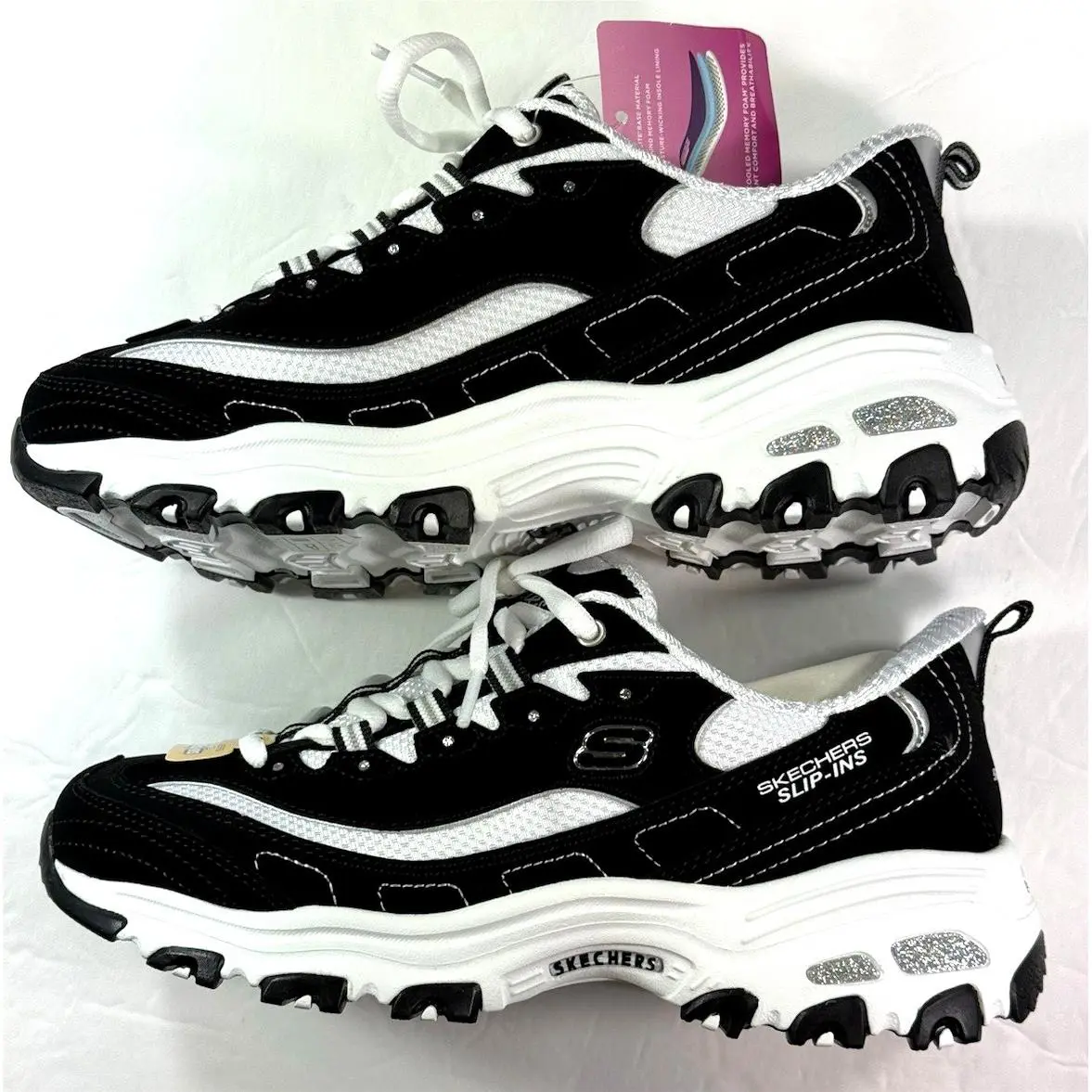 Skechers shoes - SKECHERS D`Lites - Black-White 3