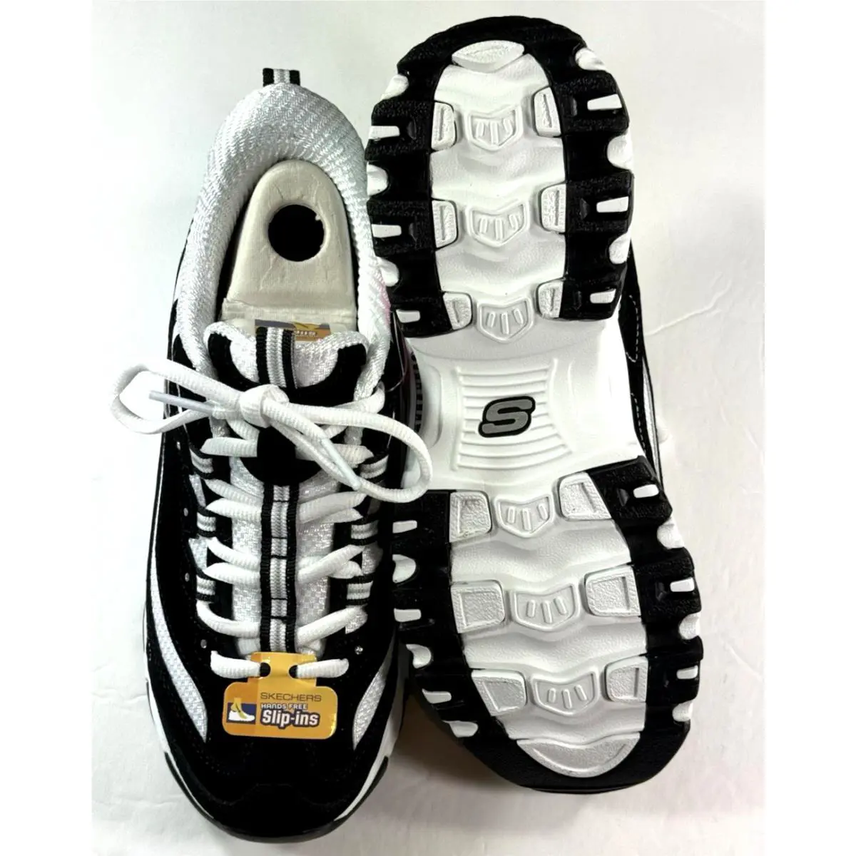 Skechers shoes - SKECHERS D`Lites - Black-White 17