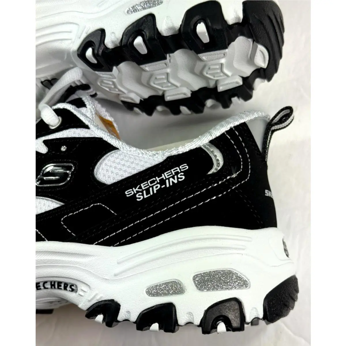 Skechers shoes - SKECHERS D`Lites - Black-White 4