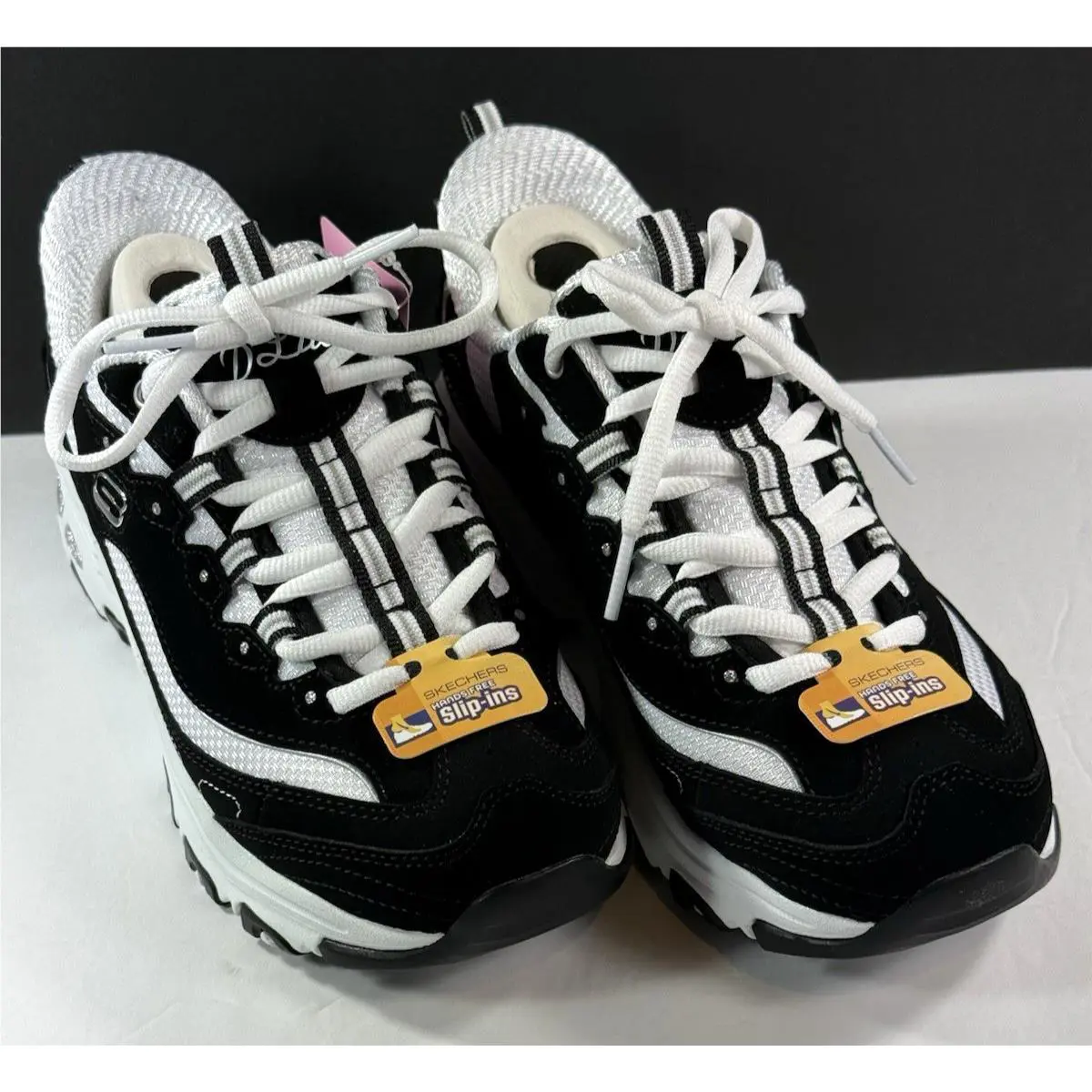 Skechers shoes - SKECHERS D`Lites - Black-White 14