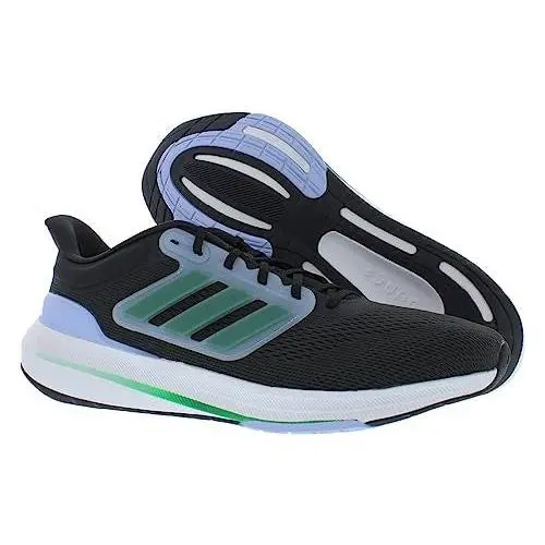 Men`s Adidas Ultrabounce Running Shoes - Carbon/court Green/core Black - 14 - Carbon/Court Green/Core Black