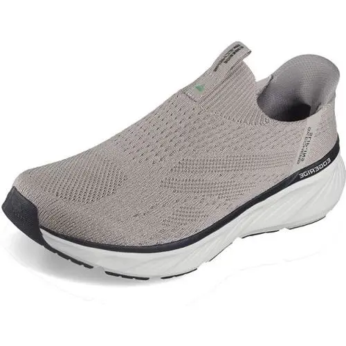 Skechers Men`s Edgeride Commissioner Hands Free Slip-in Sneaker Taupe - Beige