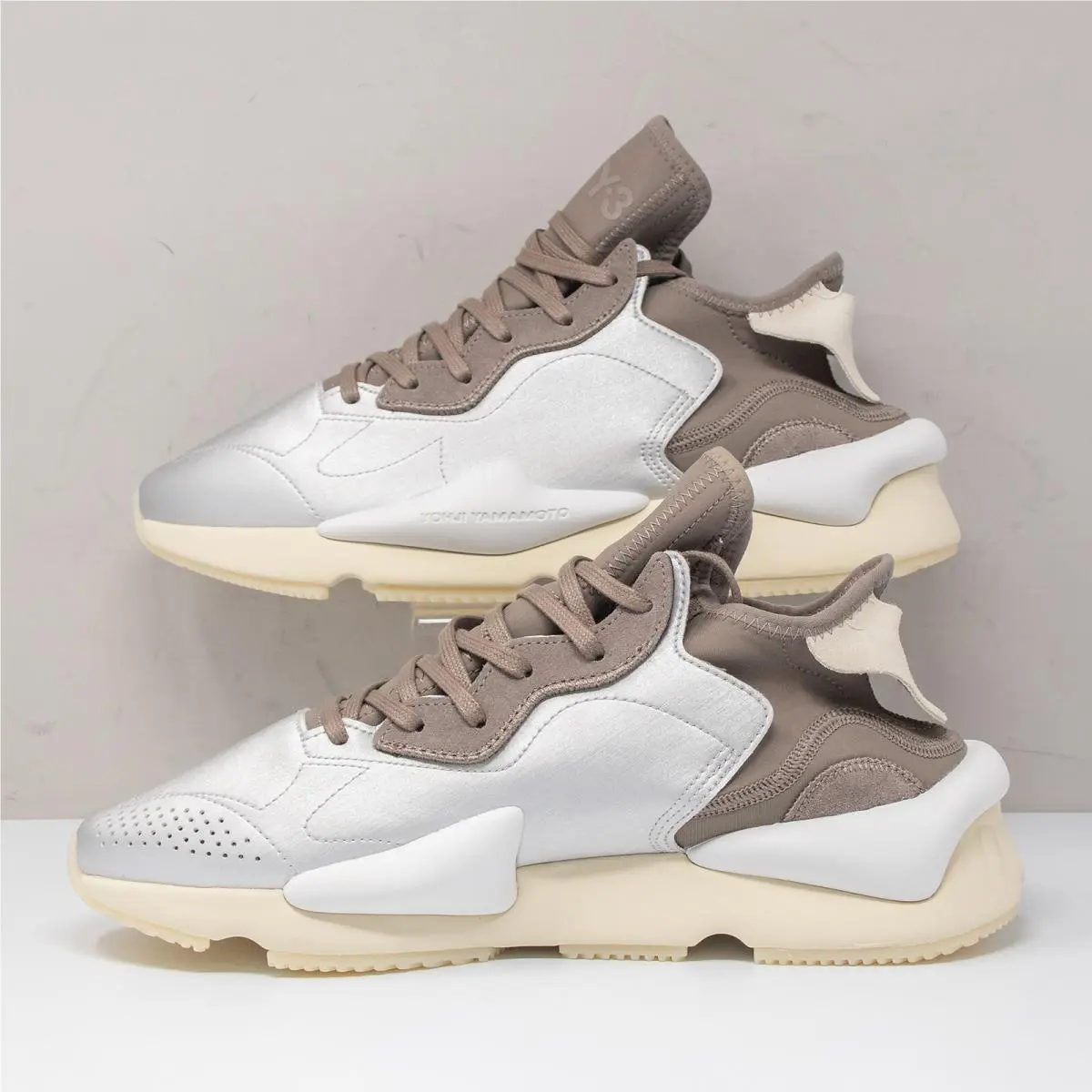 Adidas shoes - adidas Y-3 Kaiwa - Kaiwa - HQ3672 - Silver Metallic/Cream White/ Core White (UPC: 195747514559) 1