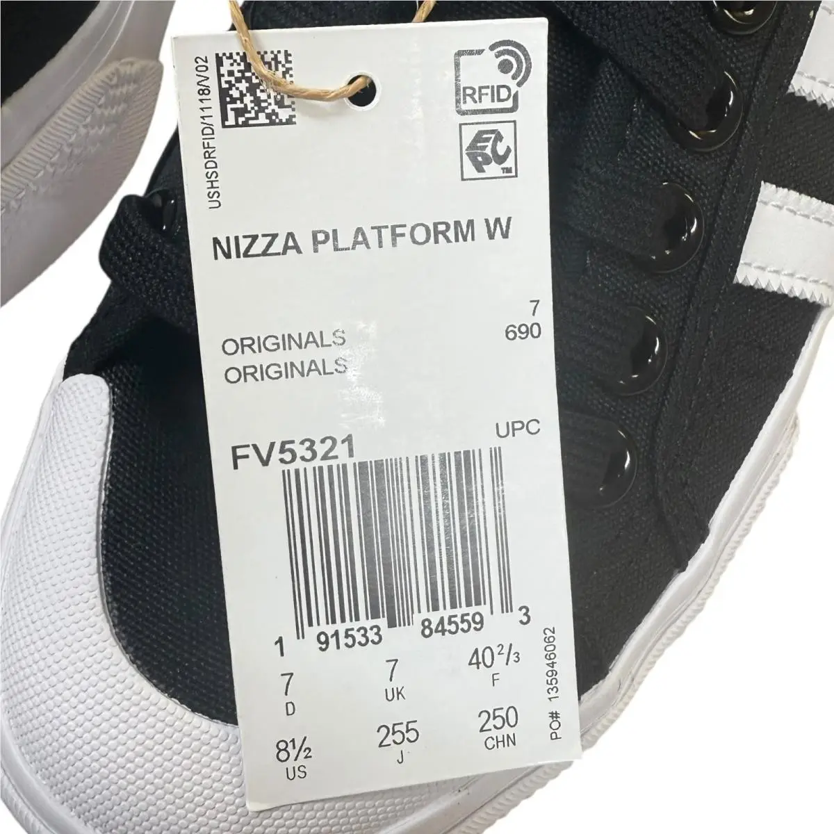 Adidas shoes - NIZZA PLATFORM - NIZZA PLATFORM - FV5321 - BLACK / WHITE 1