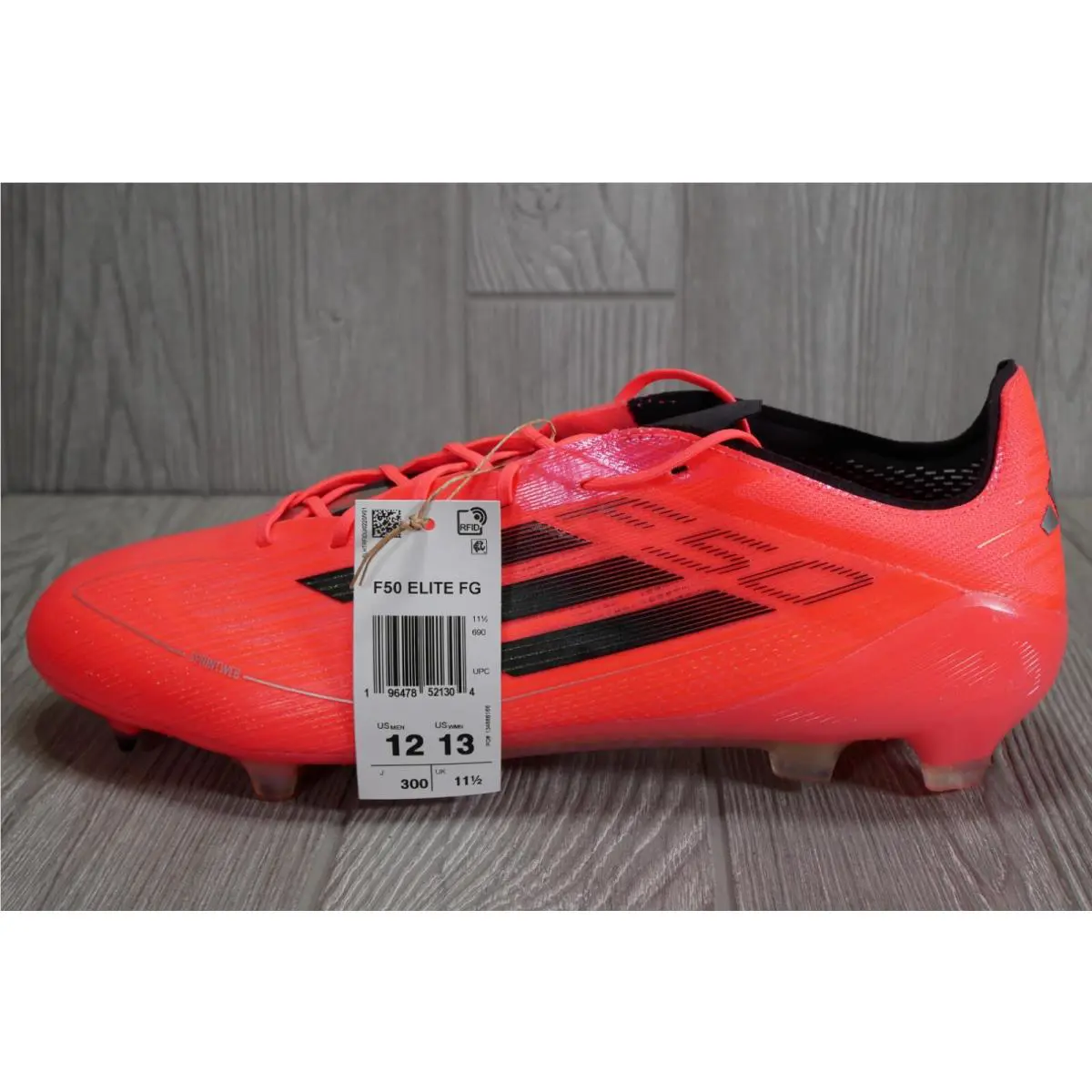 Adidas F50 Elite FG Turbo Black Metallic Soccer Cleats IE3191 Men`s Size 12