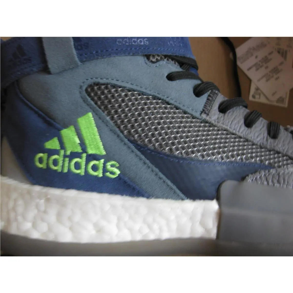 Adidas shoes - adidas Posterize - Posterize - FW4342 - Signal Green Gray Blue (UPC: 191984374581) 8