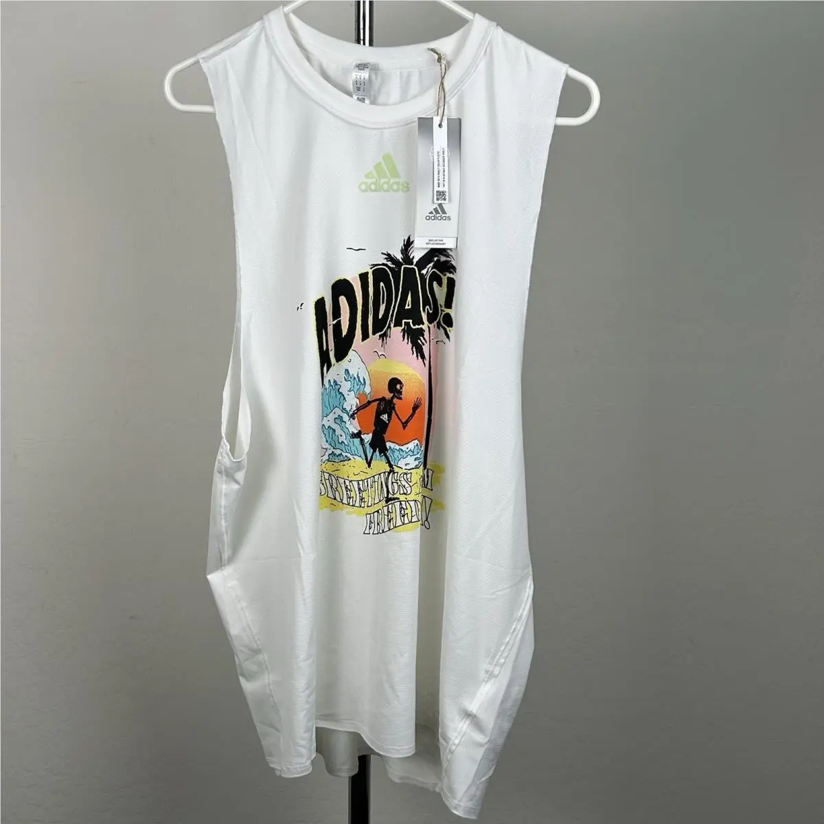 Adidas Break The Norm Tank Top Greetings From Freedom Men’s Size Medium Rare