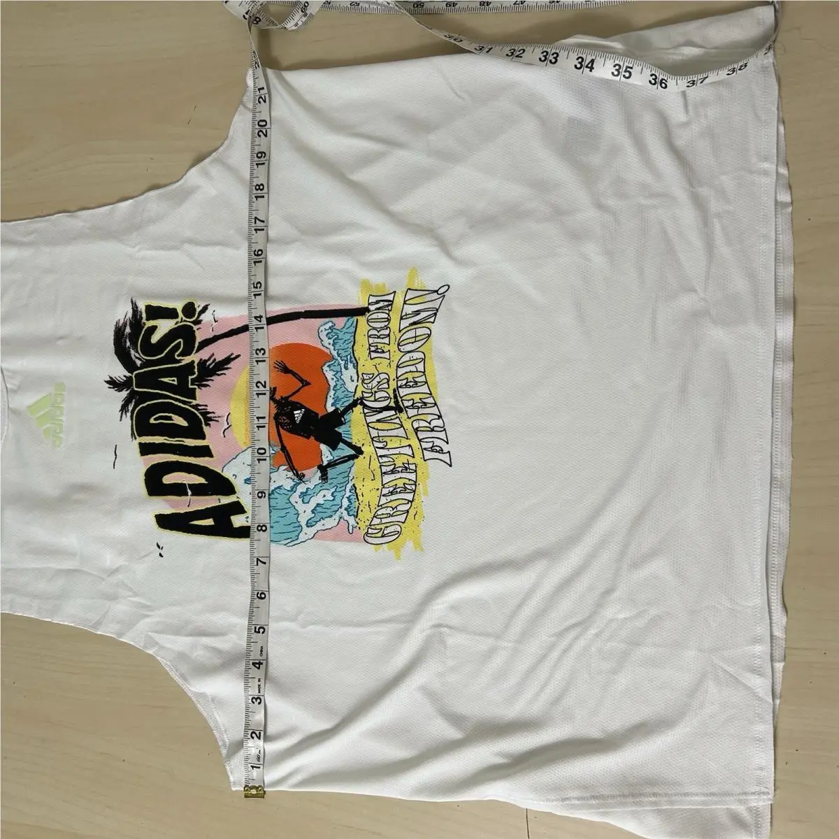 Adidas clothing - Adidas Break The Norm Tank Top - H61164 - White 8