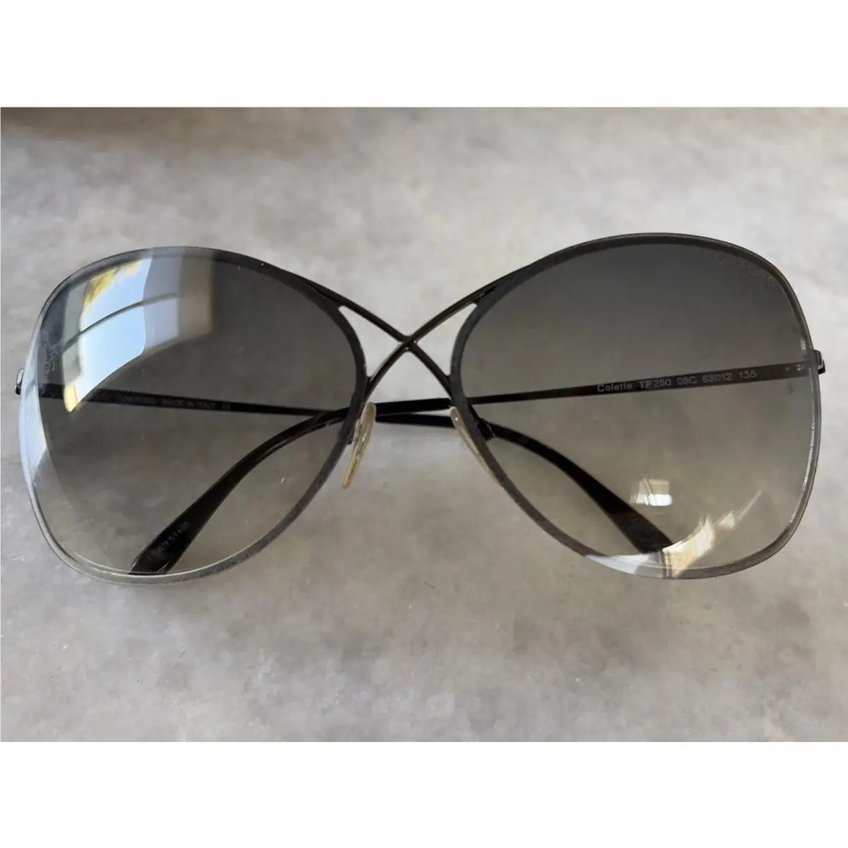 TF-250 Colette Sunglasses Silver 08C Women`s by Tom Ford