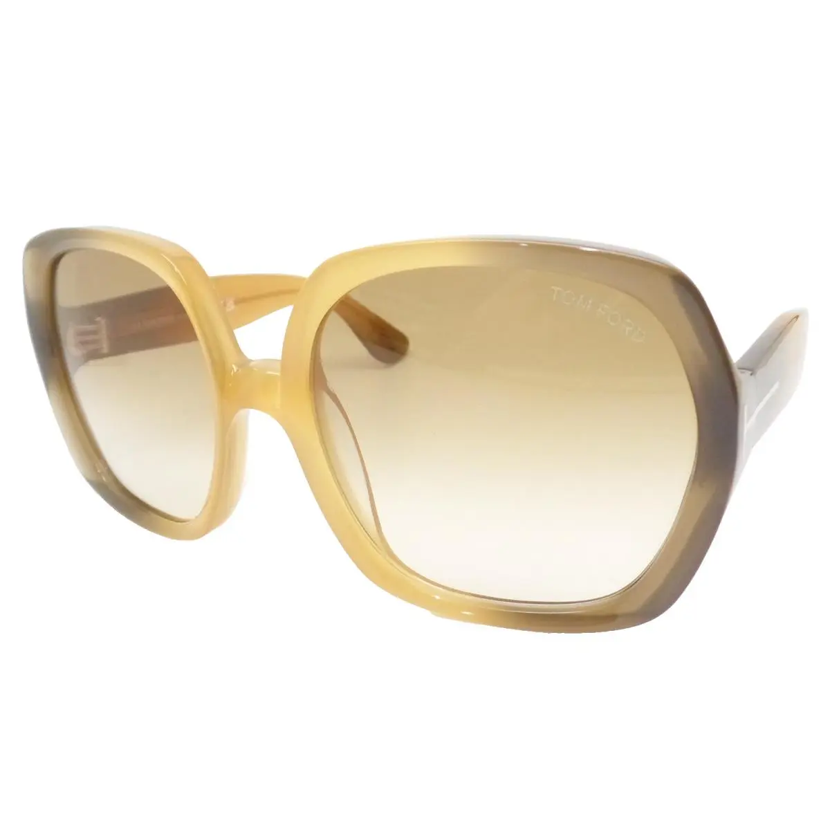 TF 1221 41F Saffron Yellow Fade Sunglasses by Tom Ford