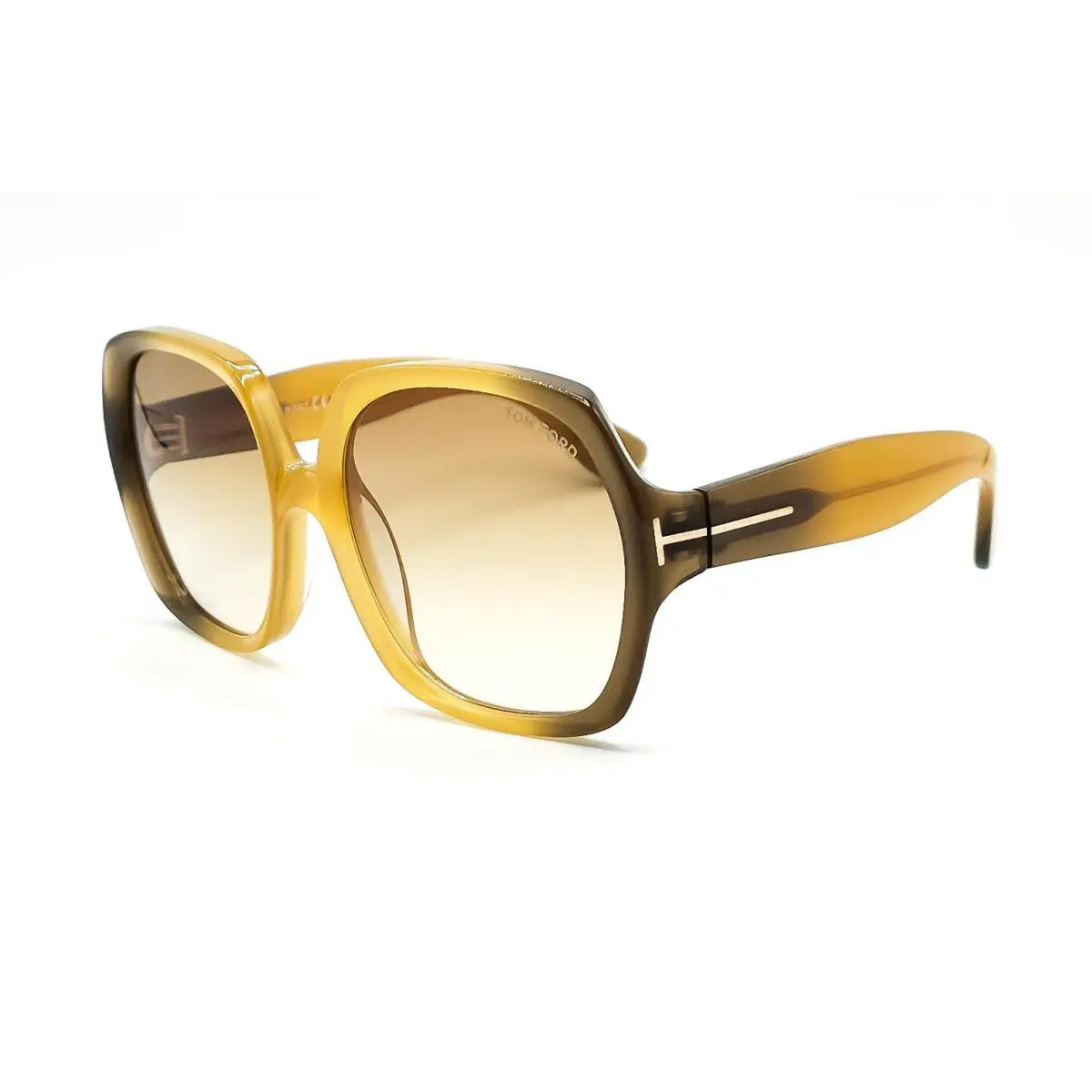 TF 1221 41F Saffron Yellow Fade Sunglasses by Tom Ford