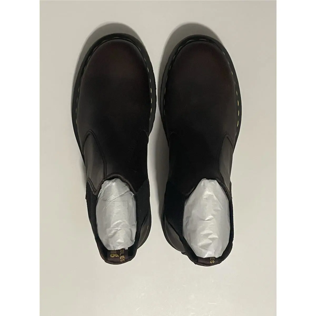 Dr. Martens shoes - Dr. Martens 2976 Waxed Full Grain Chestnut Brown Chelsea - 30676294 - Chestnut Brown (UPC: 0190665542639) 2
