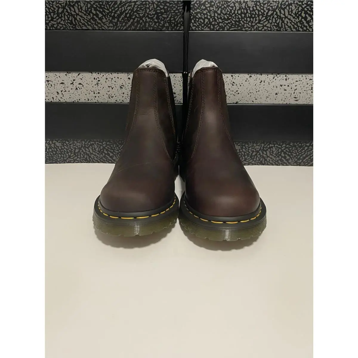 Dr. Martens shoes - Dr. Martens 2976 Waxed Full Grain Chestnut Brown Chelsea - 30676294 - Chestnut Brown (UPC: 0190665542639) 0