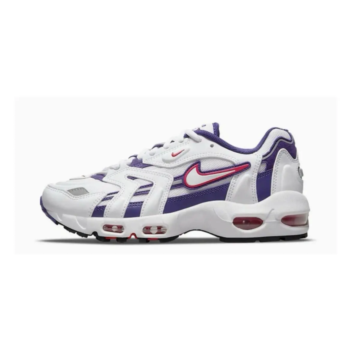 Nike Air Max 96 II Women s Size 7 Casual Running Shoe White Blue Sneaker