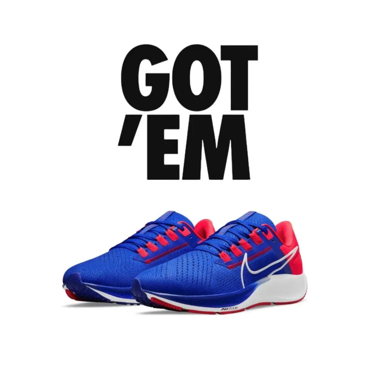 Nike shoes - Nike Air Zoom Pegasus - Air Zoom Pegasus - DJ0842-400 - Royal Blue,Red,White 11