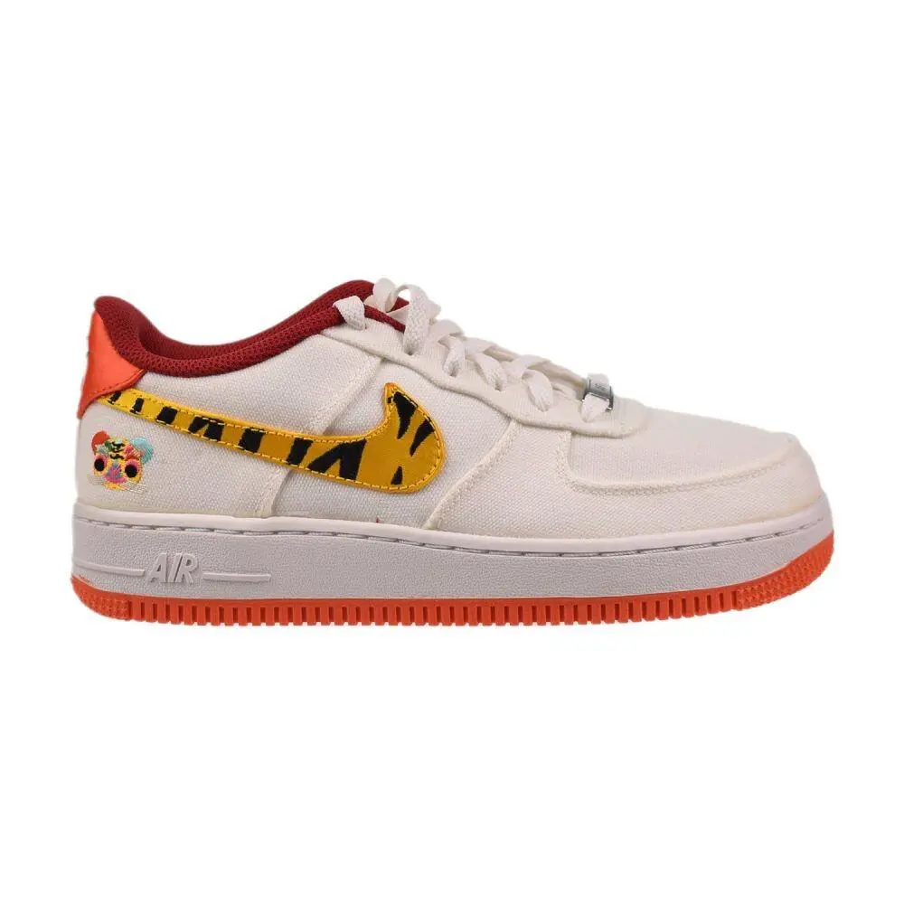 Nike Air Force 1 Low `07 LX Year of The Tiger GS Big Kids` Shoes Sail-gold - Sail/University Gold-White