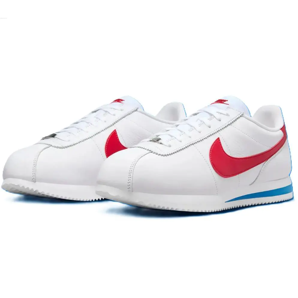 Nike Men`s Cortez Leather Shoes White/red DM4044-108 j