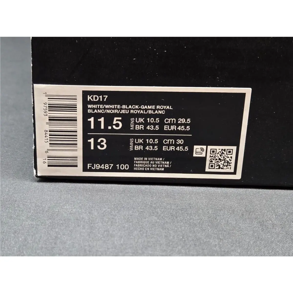 Nike shoes - Nike KD 17 - FJ9487-100 - Blue 8