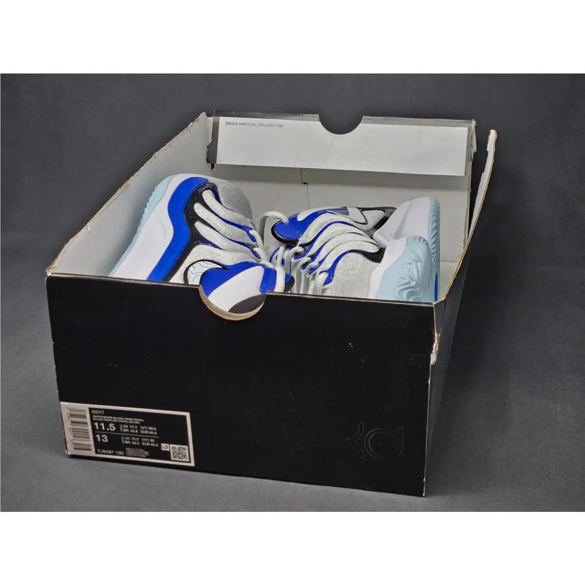 Nike shoes - Nike KD 17 - FJ9487-100 - Blue 7