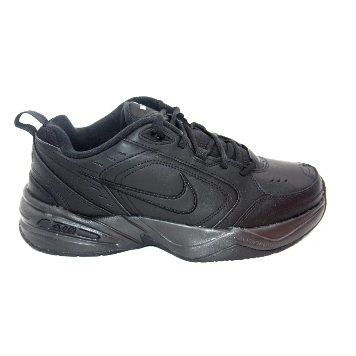 Nike Air Monarch IV Mens` Training Shoes Black/black 415445-001 Size 9 - TRIPLE BLACK