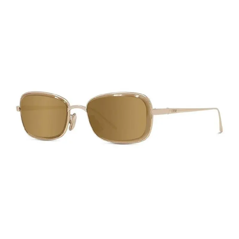 LW40159U 32G Women`s Designer Sunglasses Yellow Mirror Lens by Loewe