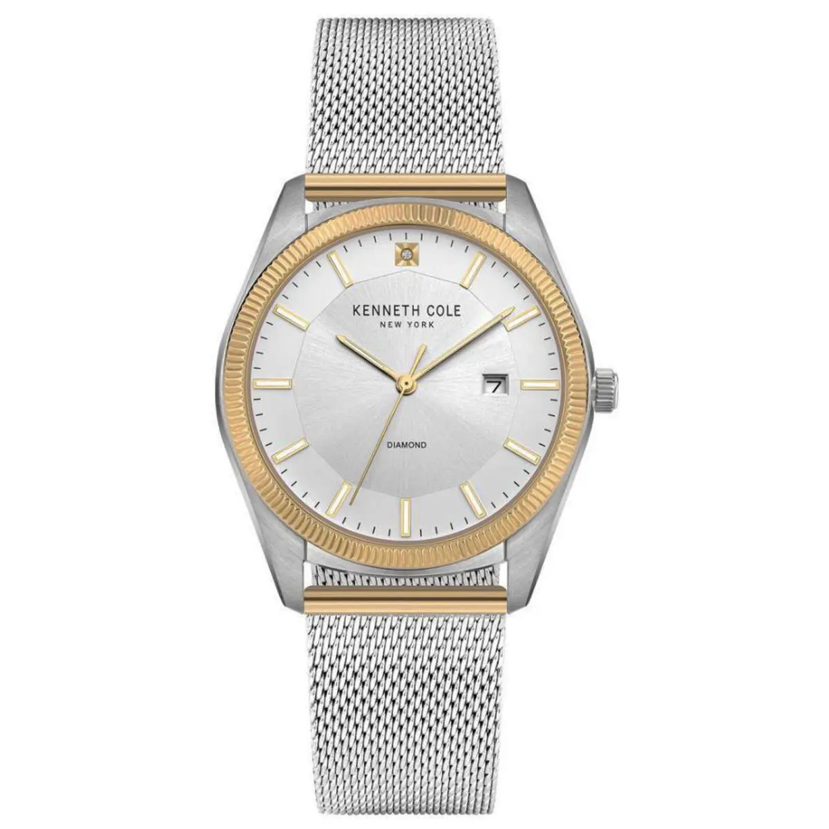Kenneth New York Cole York KC51022023A Diamond Men`s Analog Watch Steel Bracelet