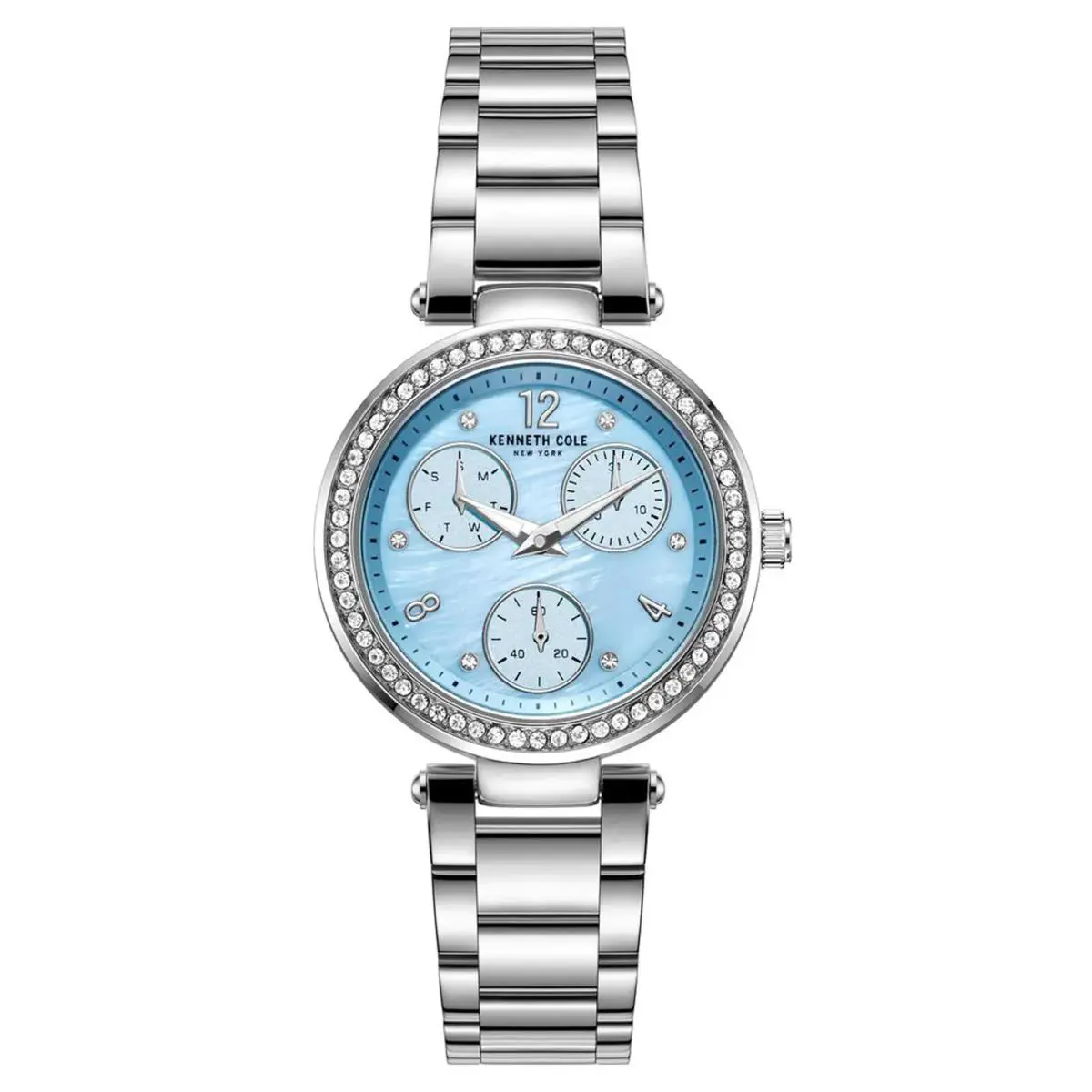 Kenneth New York Cole York KC51065009 Women`s Analog Crystals Watch Steel Bracelet