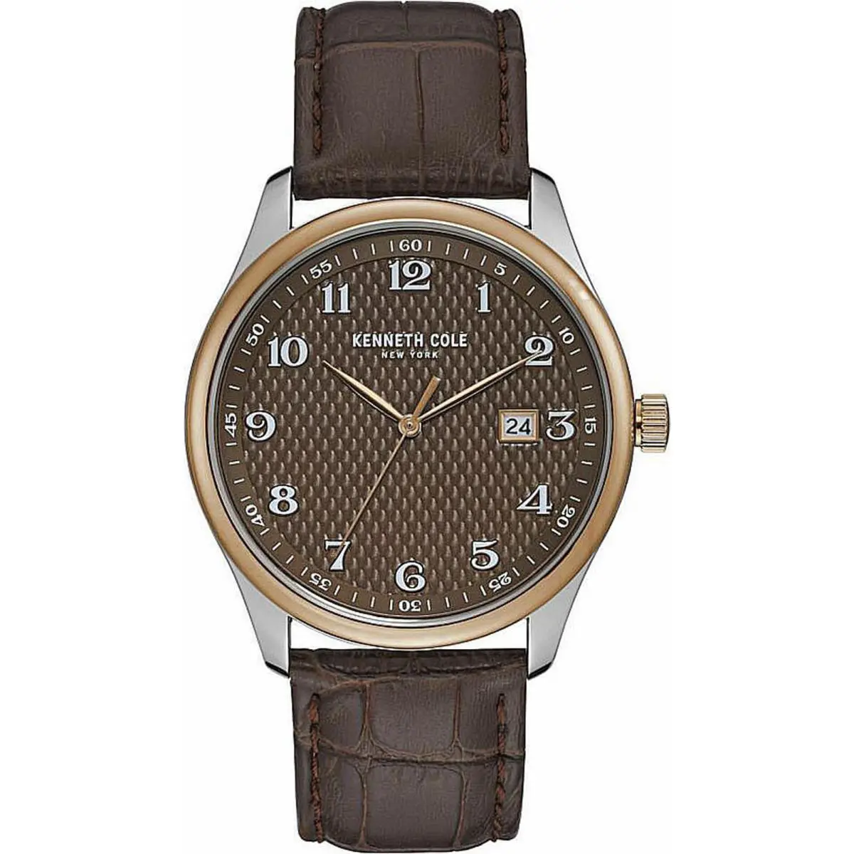 Kenneth New York Cole York KC50841009 Men`s Analog Watch Brown Leather Strap by Kenneth Cole