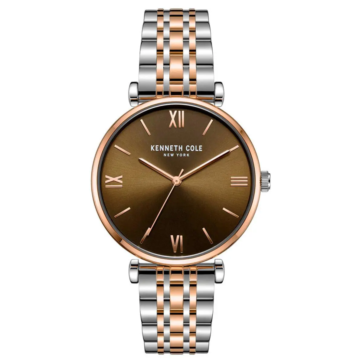 Kenneth New York Cole York KC51121002 Women`s Analog Watch Two-tone Steel Bracelet
