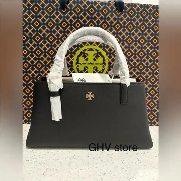 Tory Burch Emerson Saffiano Leather Small Shoulder and Crossbody Handbag