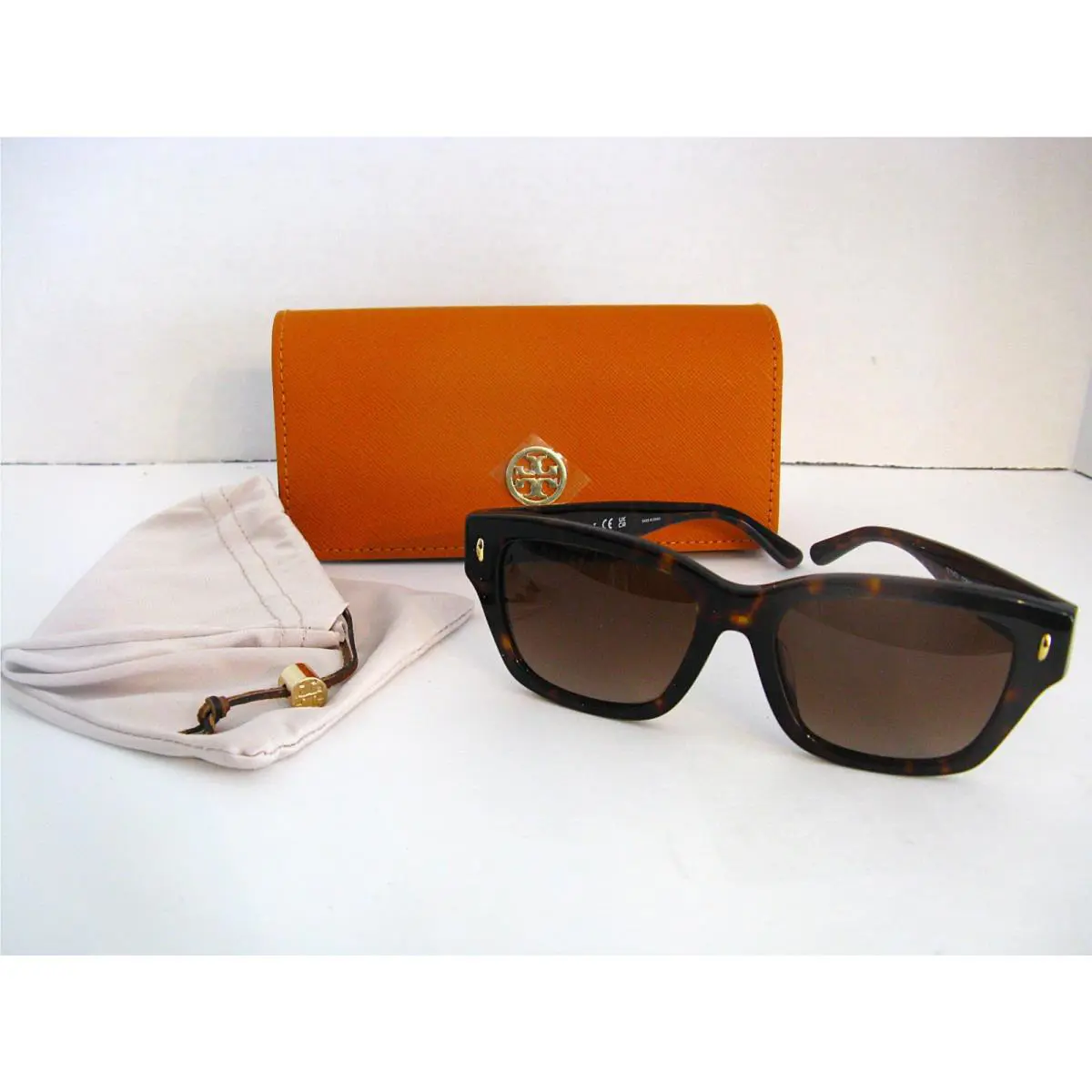 Tory Burch 0TY7167U Dark Tortoise Frame Brown Gradient Lens Women Sunglasses