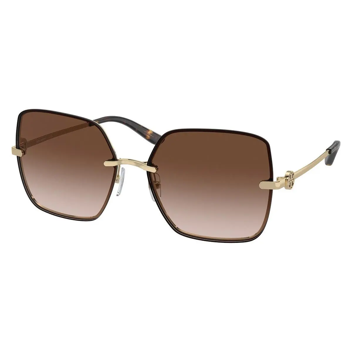 Tory Burch Woman Sunglasses TY6080 334913 58mm Gold - Brown Gradient Lens