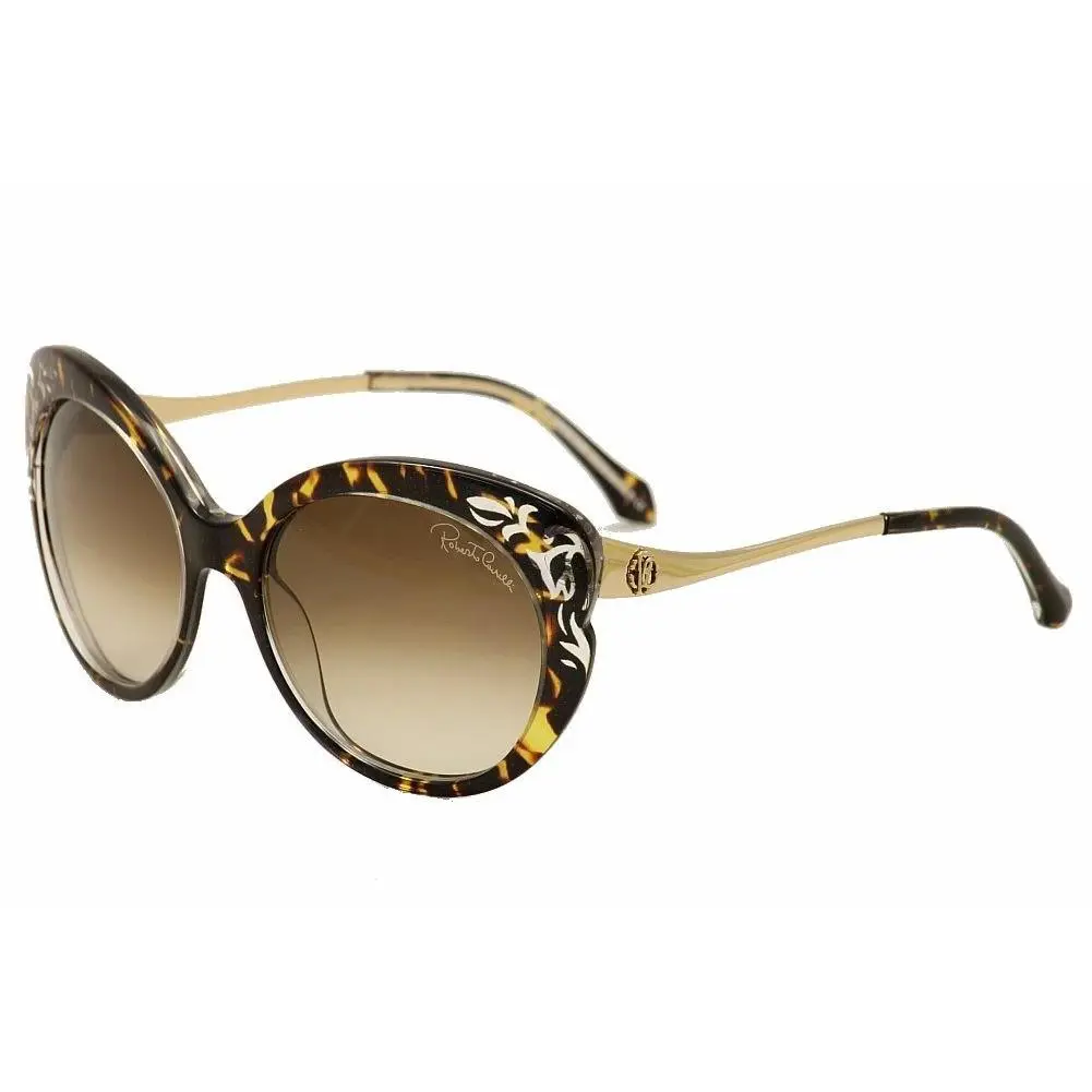 Roberto Cavalli Homam Women`s 900S 900/S 52F Havana Brown Cateye Sunglasses 59mm - Frame: Brown, Lens: Brown