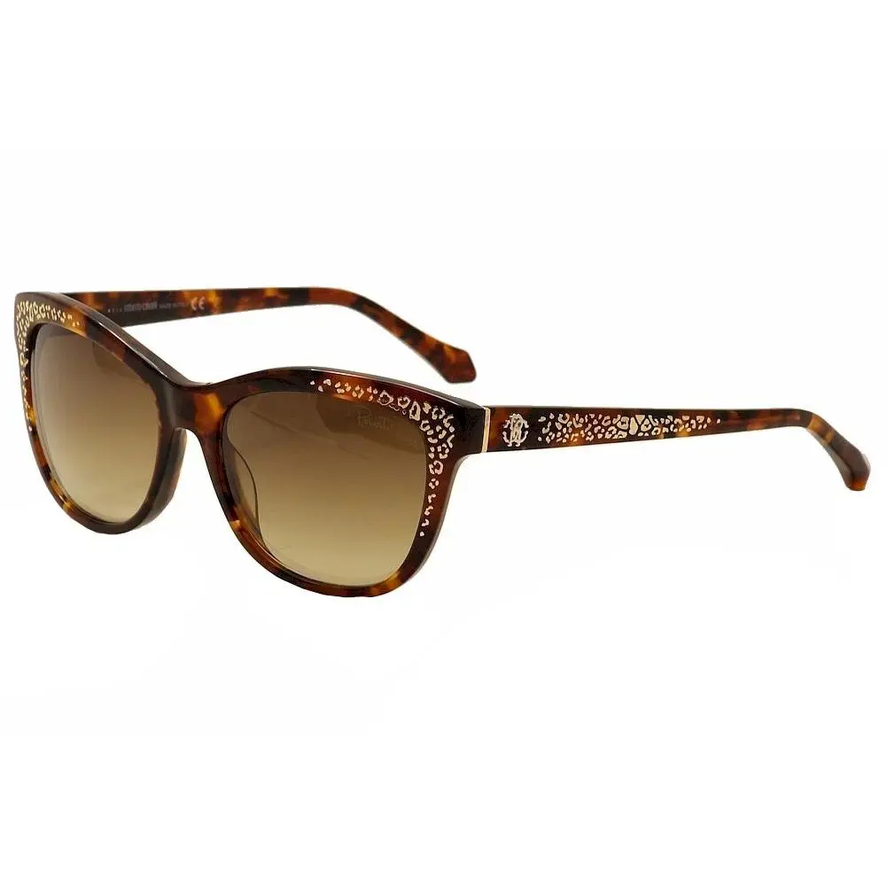 Roberto Cavalli Women`s Tsze 991S 991/S 52G Tortoise/gold Cateye Sunglasses 55mm