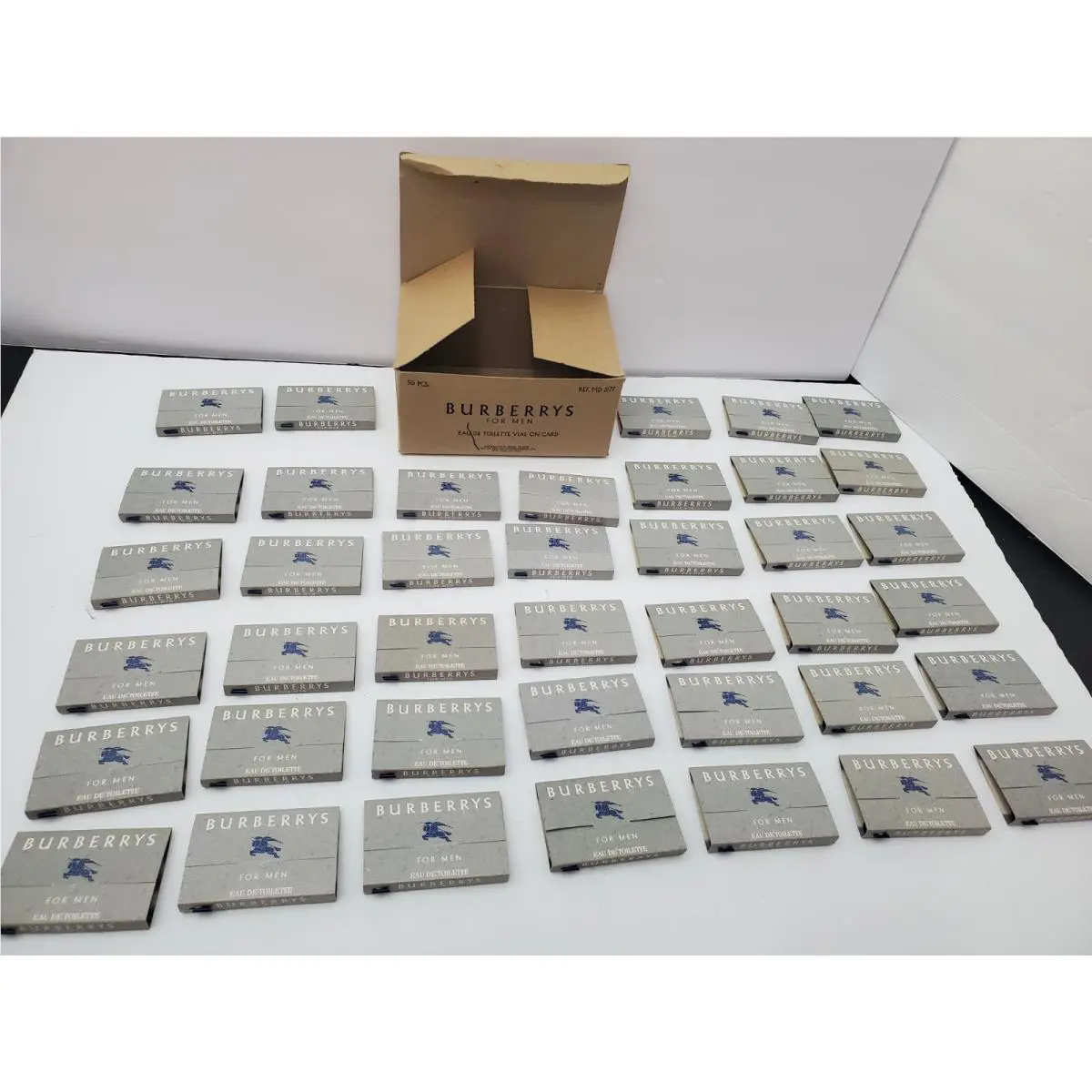 Lot of 40 Burberry Men Cologne 1.5ml-0.05oz Edt Samples Rare Vintage 60ml Total