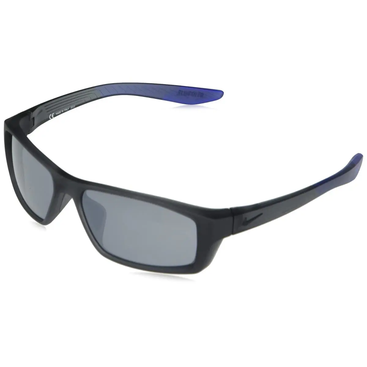Nike CT-8228 012 Matte Grey Brazen Shadow Sunglasses Silver Flash Lenses - Matte Dark Grey, Frame: Gray