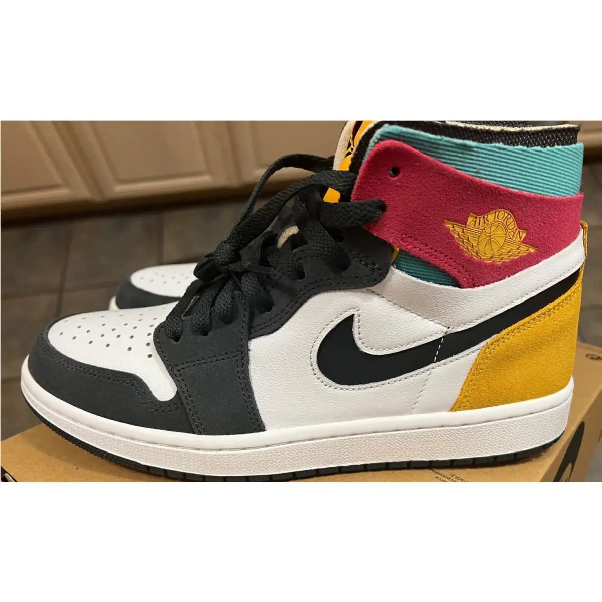 Nike shoes - Air Jordan 1 Zoom Air Cmft - Ct0978016 - ANTHRACITE/UNIVERSITY GOLD/WASHED TEAL/RUSH PINK 0