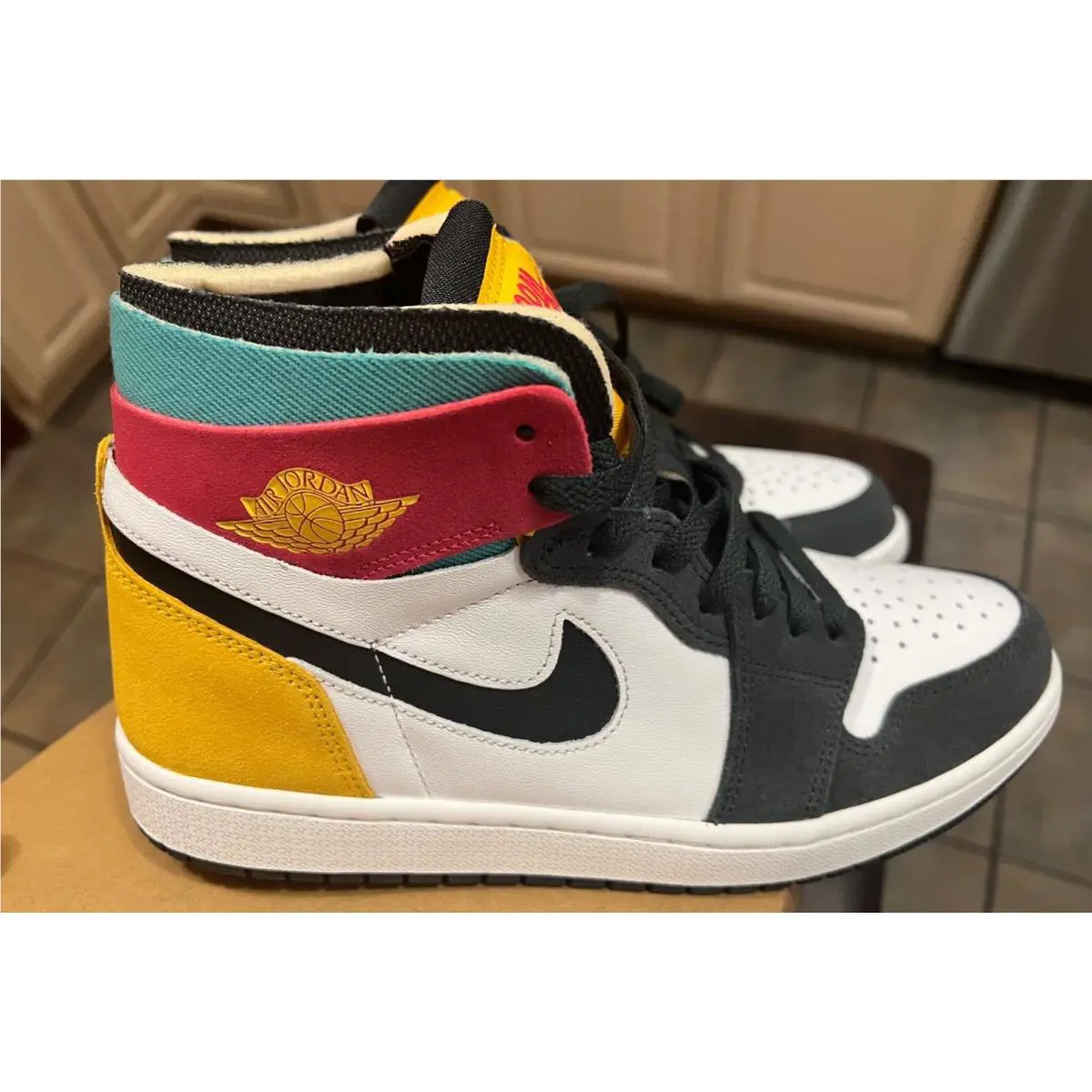 Nike shoes - Air Jordan 1 Zoom Air Cmft - Ct0978016 - ANTHRACITE/UNIVERSITY GOLD/WASHED TEAL/RUSH PINK 2