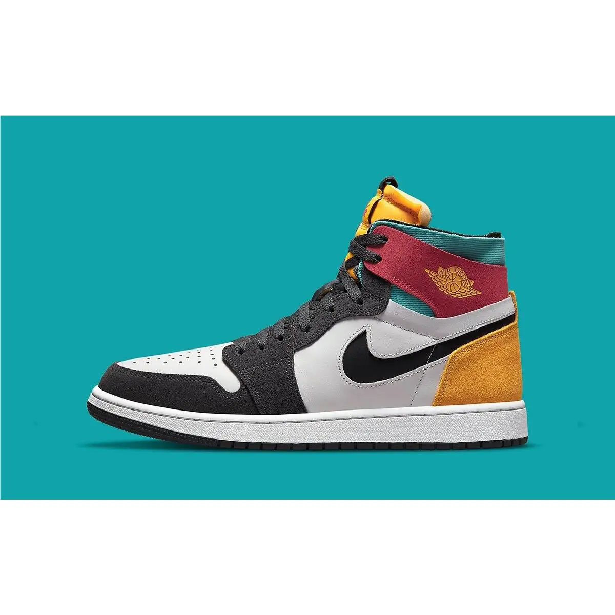 Nike shoes - Air Jordan 1 Zoom Air Cmft - Ct0978016 - ANTHRACITE/UNIVERSITY GOLD/WASHED TEAL/RUSH PINK 3