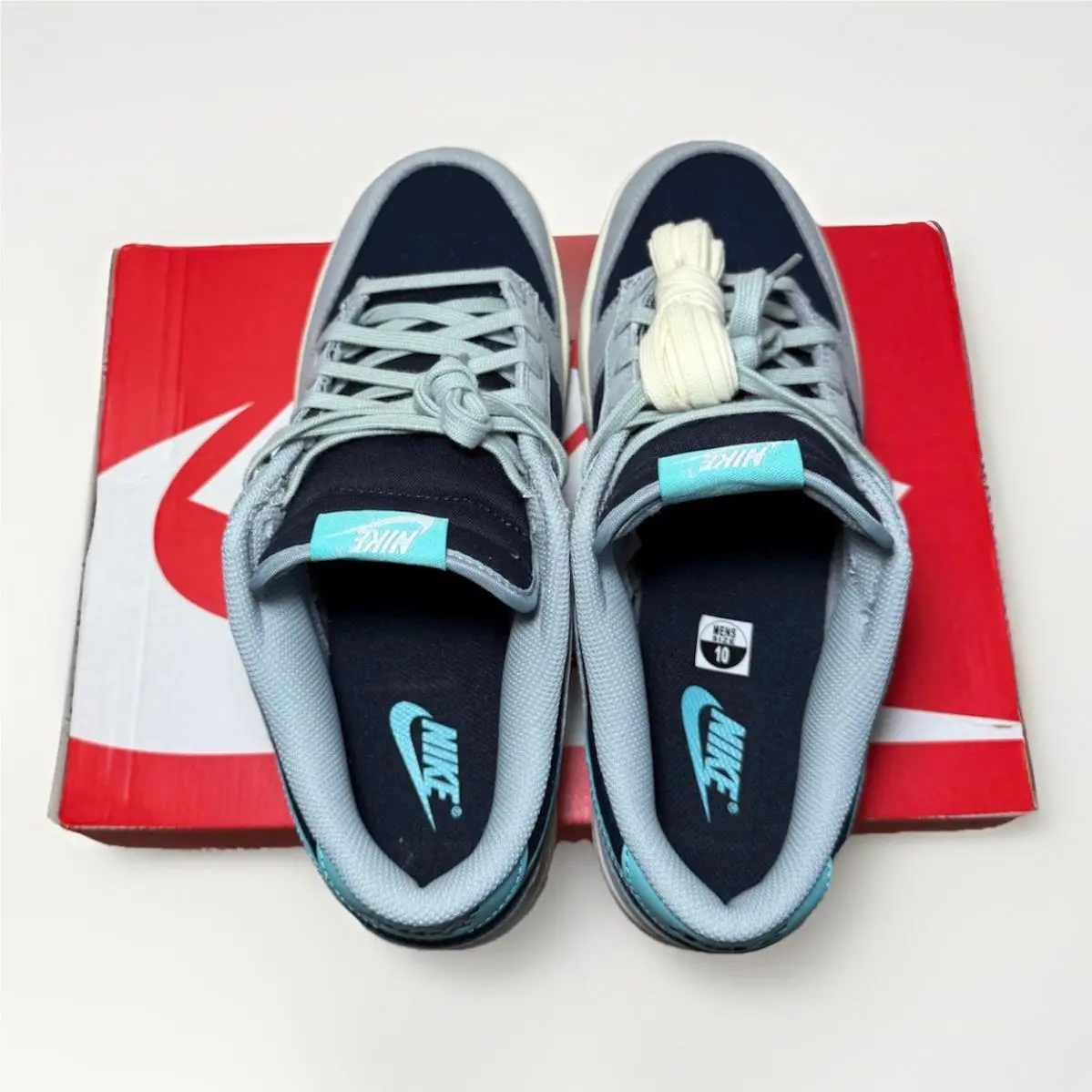 Nike shoes - Nike Dunks - Dunks - FB8895-001 - Light Pumice/Dark Obsidian/Coconut Milk/Green Frost 4