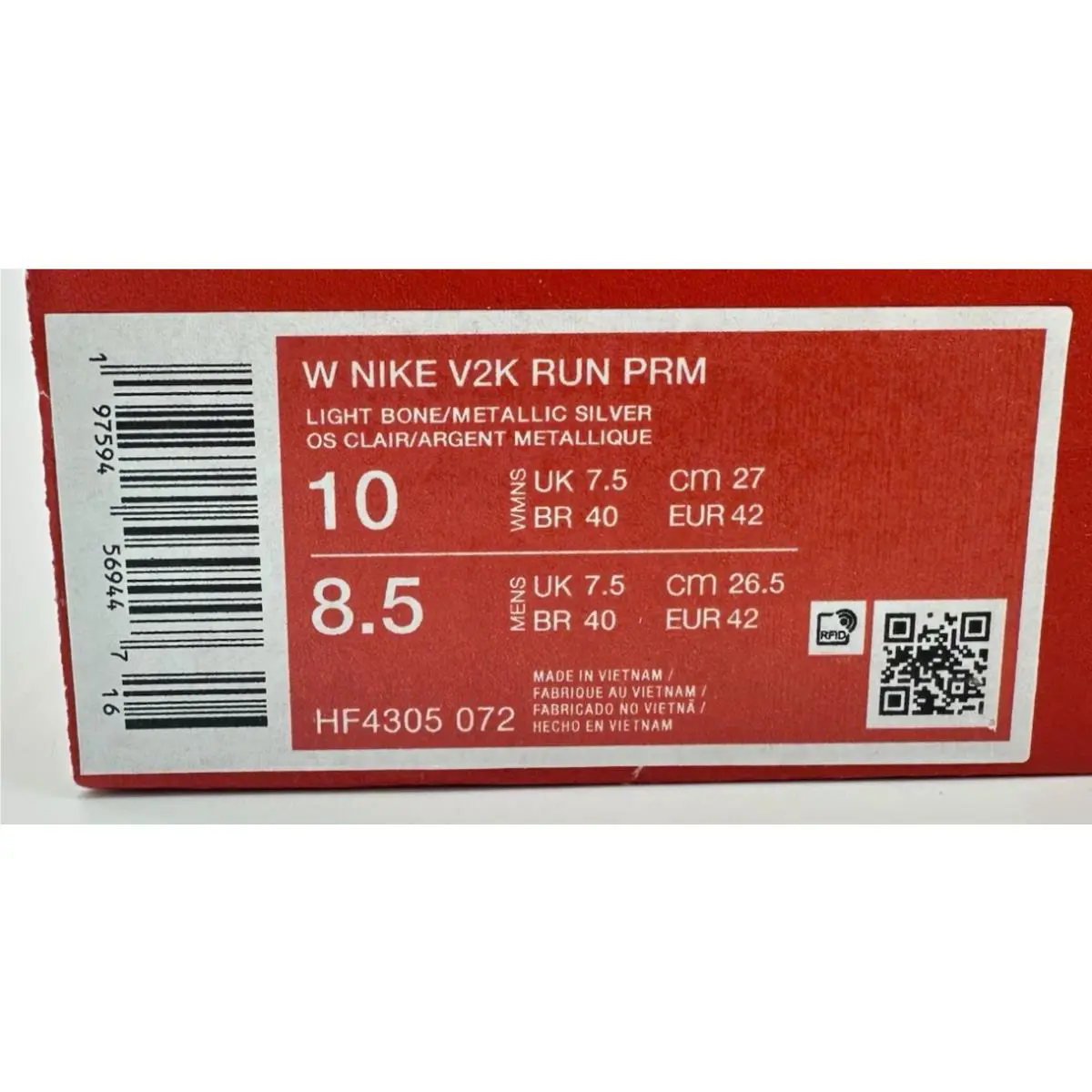 Nike shoes - Nike V2K Run - Run - HF4305-072 - White (UPC: 197594569447) 9