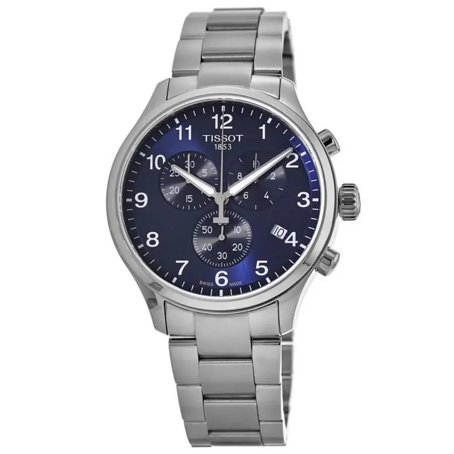 Tissot Chrono XL Classic Blue Dial Men`s Watch T116.617.11.047.01 - Dial: Blue, Band: Silver, Bezel: Silver