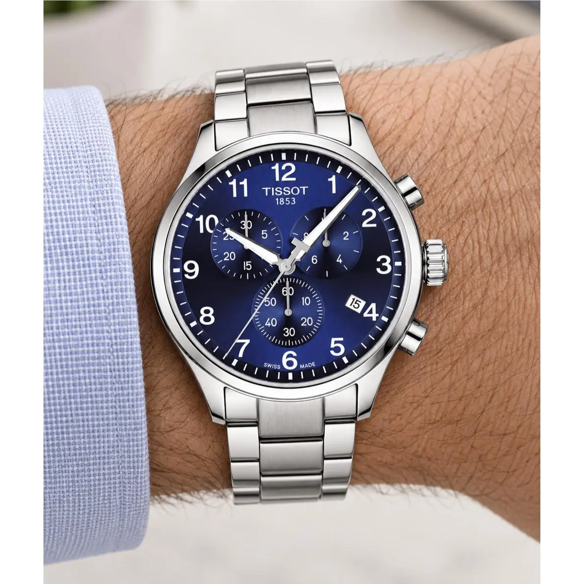 Chrono XL Classic Blue Dial Men`s 45mm Quartz Watch - T116.617.11.047.01 by Tissot